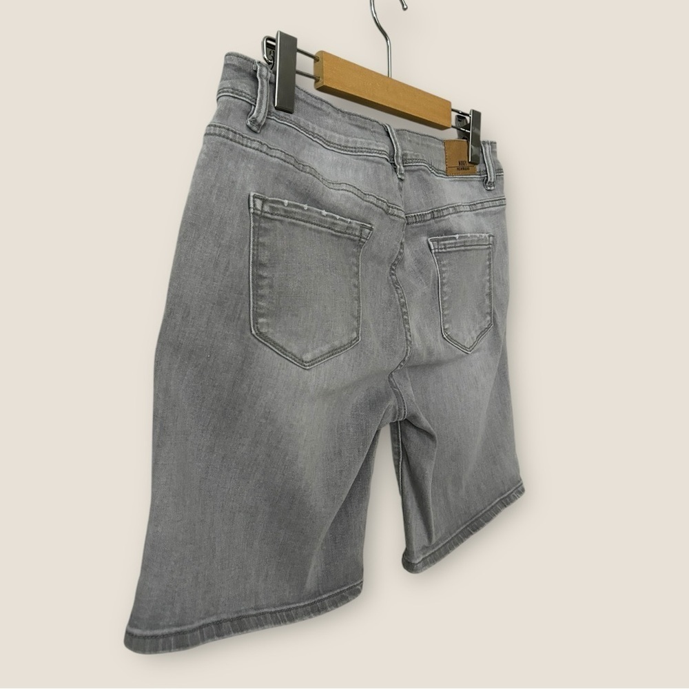 Norfy Grey Faded Jean Shorts - Picture 7 of 11